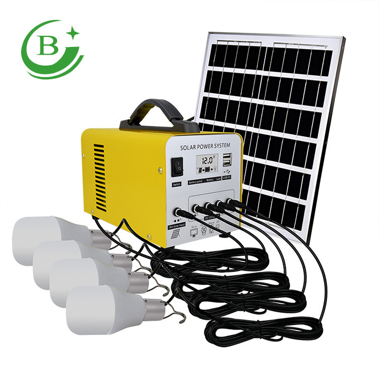 Photovoltaic energy storage backup power supply lead acid battery 144Wh off grid solar power system