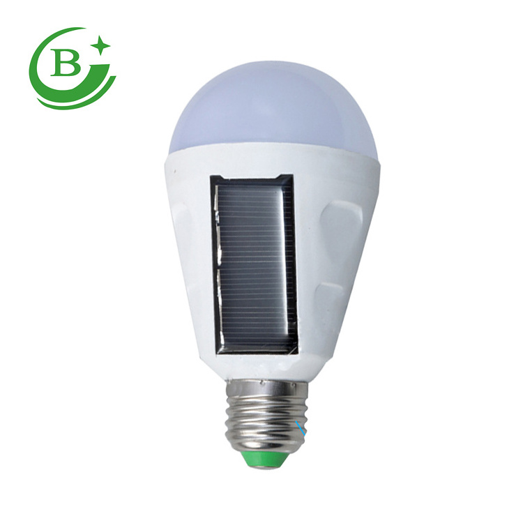 Super Bright Outdoor LED emergency bulbs 7W 12W e27 IP65 waterproof portable solar led bulb