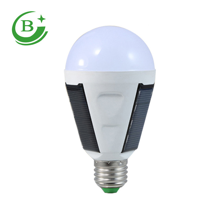 Super Bright Outdoor LED emergency bulbs 7W 12W e27 IP65 waterproof portable solar led bulb