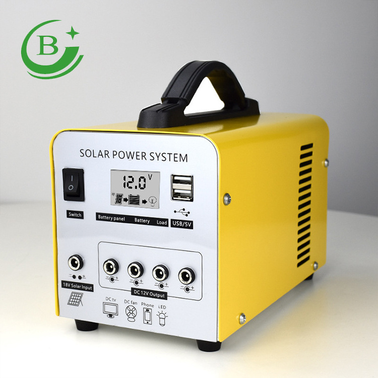 Photovoltaic energy storage backup power supply lead acid battery 144Wh off grid solar power system