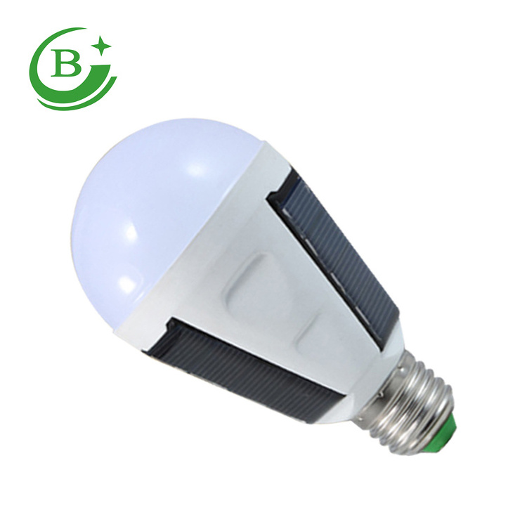 Super Bright Outdoor LED emergency bulbs 7W 12W e27 IP65 waterproof portable solar led bulb