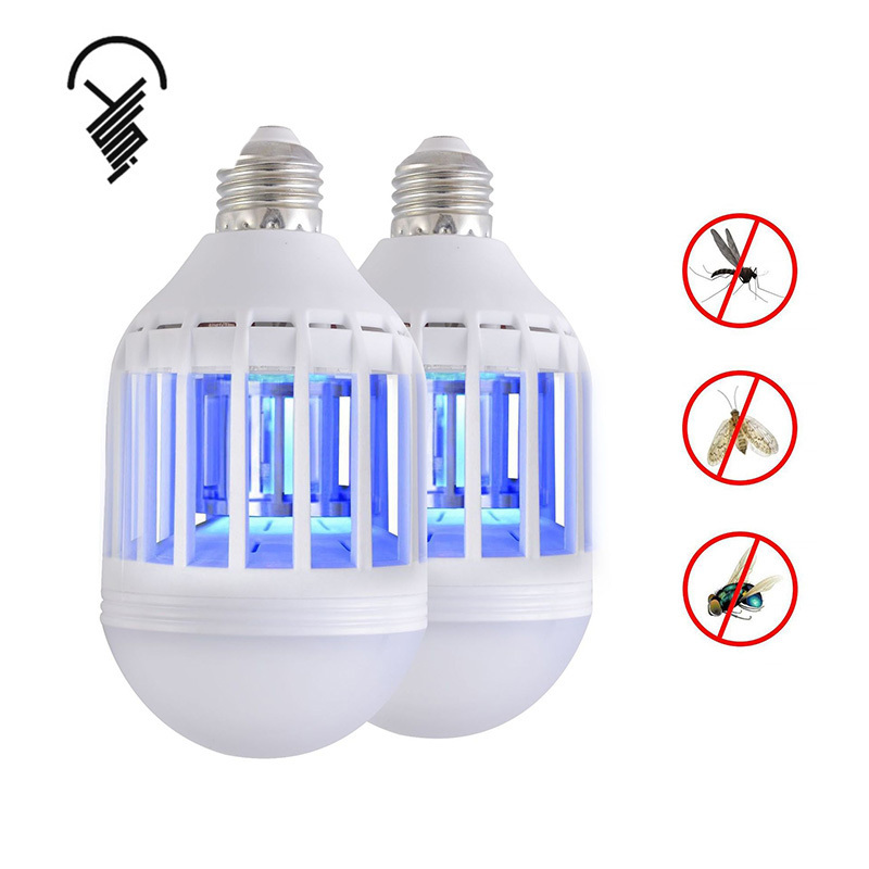 New LED Anti-Mosquito killer lamp Bulb E27 15W 1000LM 6500K Electronic Insect Fly Lure Kill Bulb home mosquito Kill Bulb