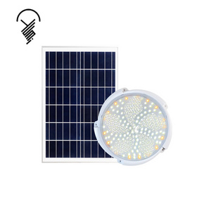 Super bright indoor outdoor courtyard light waterproof light-controlled solar ceiling light