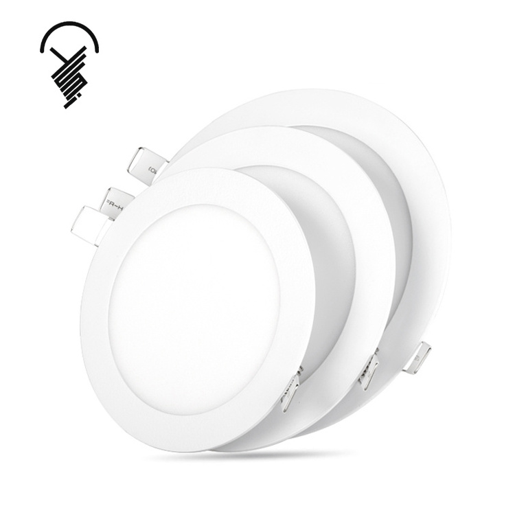 Recessed panel light ultra slim round wholesale 6W led panel light ceiling