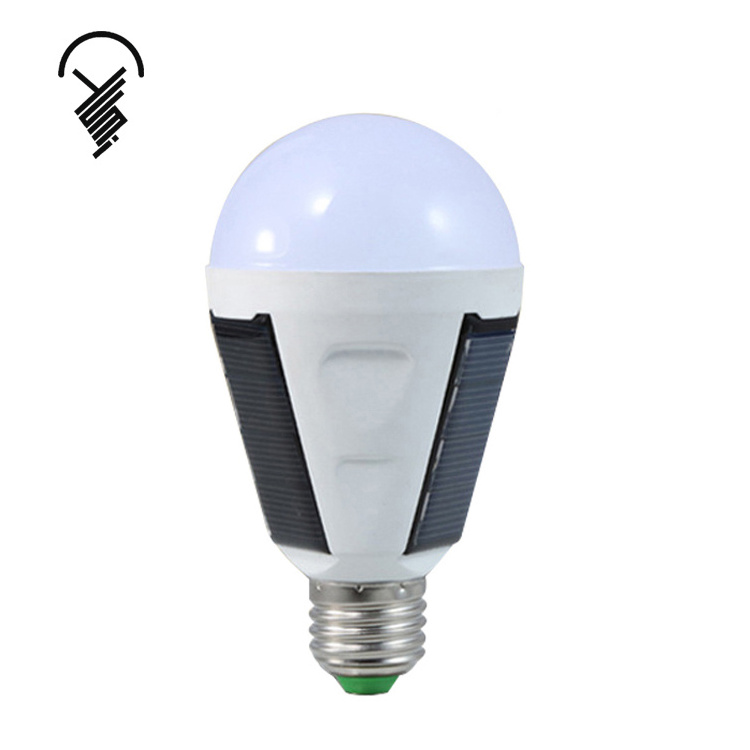 Best selling solar power light bulb 7w led rechargeable emergency light bulb