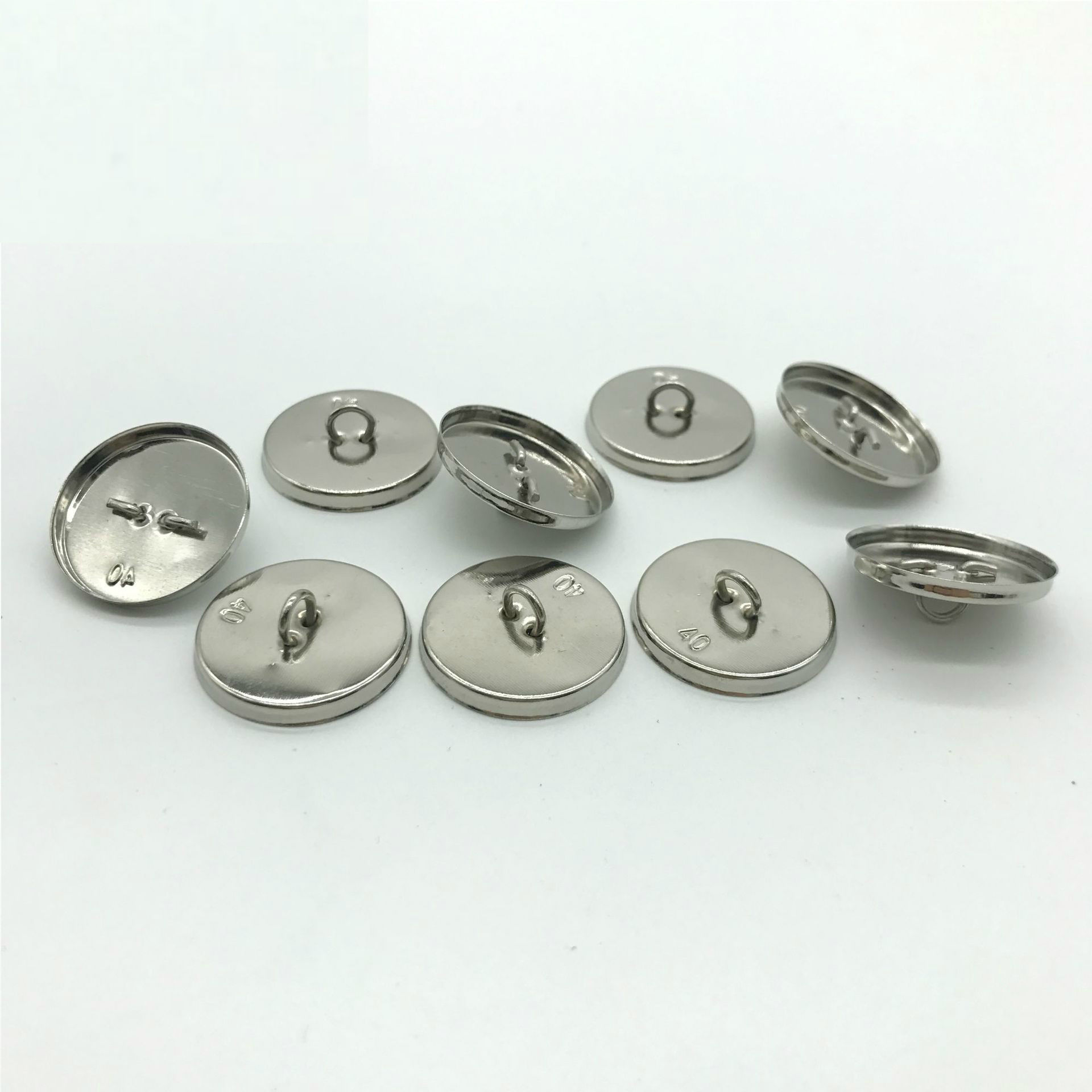 Garment Accessories Wholesale Aluminum Cover Buttons Sublimation Button Blanks Fabric Covered Buttons For Clothing