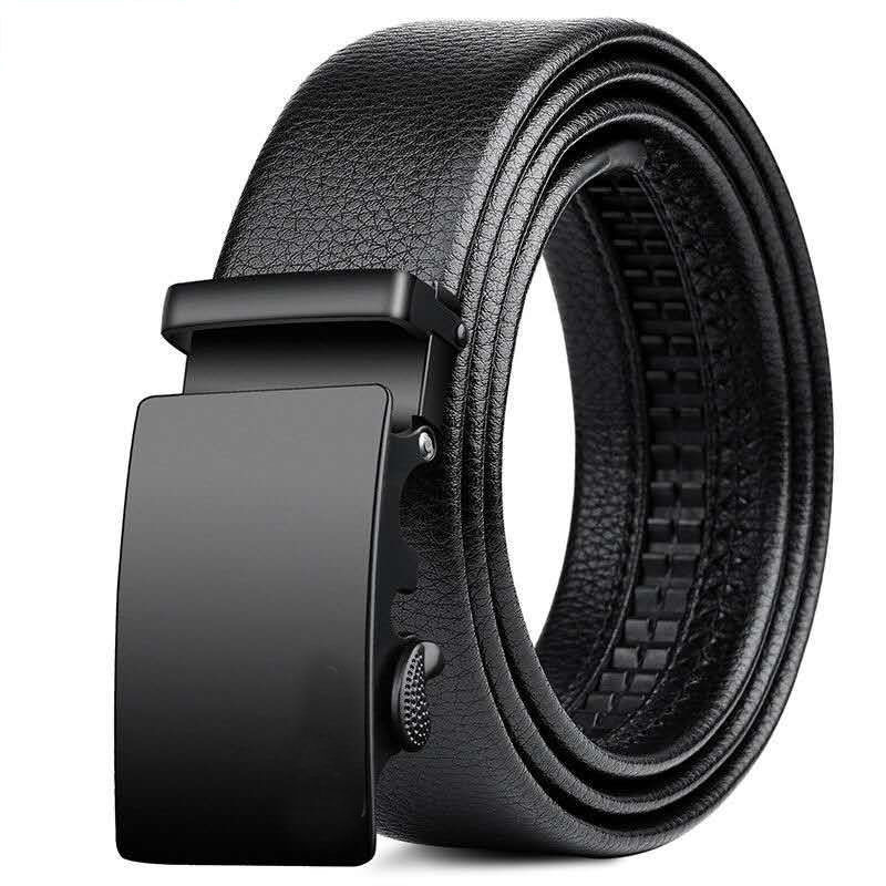 Wholesale Male Durable Straps Simple Sliding Business Buckle Belts Artificial Leather Belts For Men