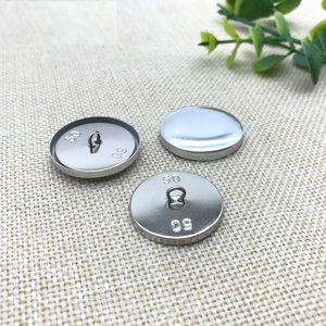 Garment Accessories Wholesale Aluminum Cover Buttons Sublimation Button Blanks Fabric Covered Buttons For Clothing