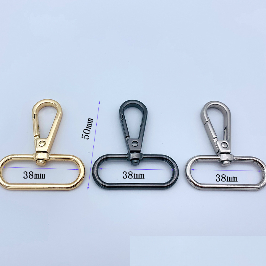 Customized Steel Bag Hardware Dog Hook Safety Metal Swivel Snap Hook For Handbag