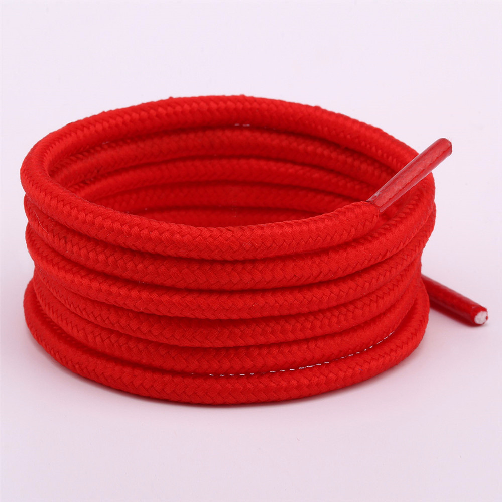 Custom Fashion High Quality Round Shoe Laces 4mm Width 50-200 Cm Length Wholesale Custom Rope Round Shoelace