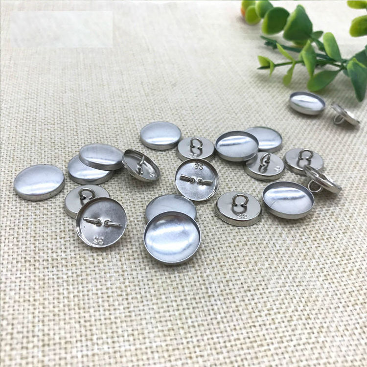 Garment Accessories Wholesale Aluminum Cover Buttons Sublimation Button Blanks Fabric Covered Buttons For Clothing