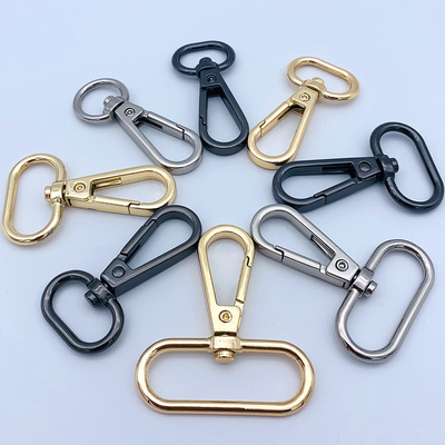 Customized Steel Bag Hardware Dog Hook Safety Metal Swivel Snap Hook For Handbag