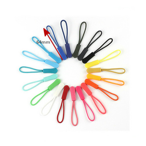 Custom Logo Color Nylon Zipper Pull Slider Cord Plastic Silicone Pvc Zipper Puller