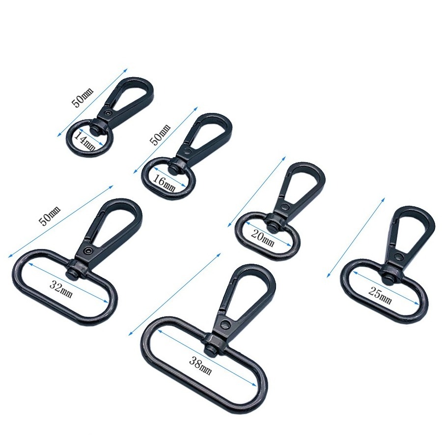 Customized Bag Hardware Dog Hook Lanyard Metal Carabiner Swivel Bolt Snap Hook Supplier