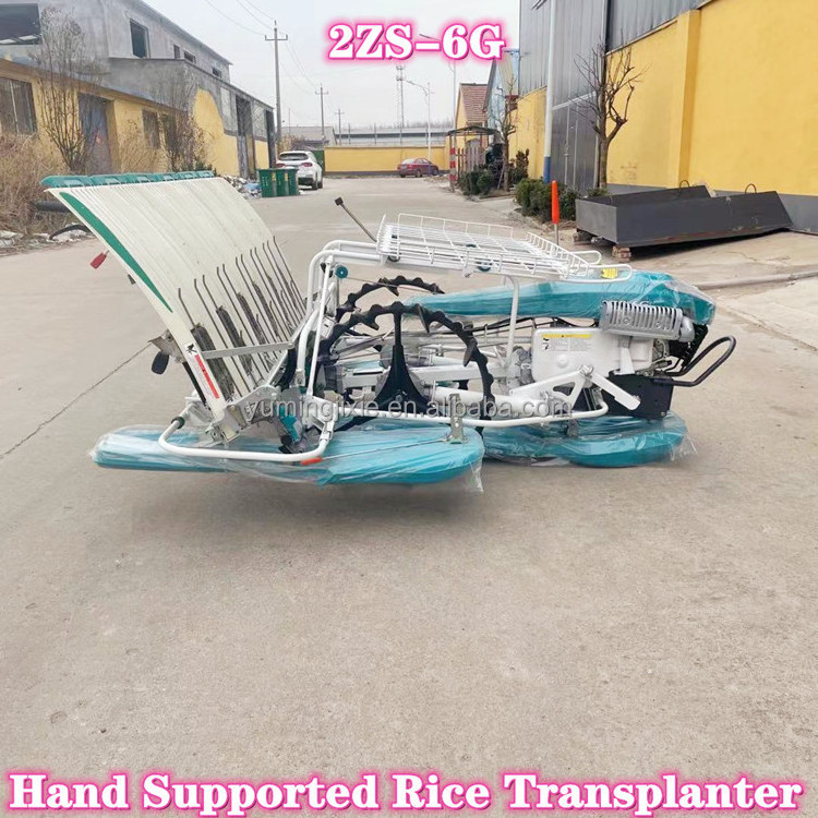 4 6 Rows manual paddy planting machine rice transplanter machine