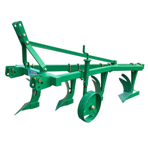 Hot Sale Tractor Mounted Plate Share Plow New Medium Furrow Plough Four  Wheels Plowing Machinery