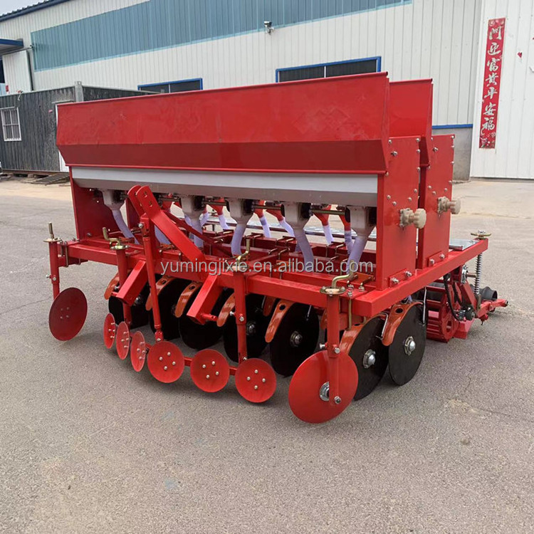 Tractor Mounted Farm Seed Planter 6 9 12 14 16 18 20 24 Rows Wheat Dry Rice Alfalfa Grass Fertilizer Seeder