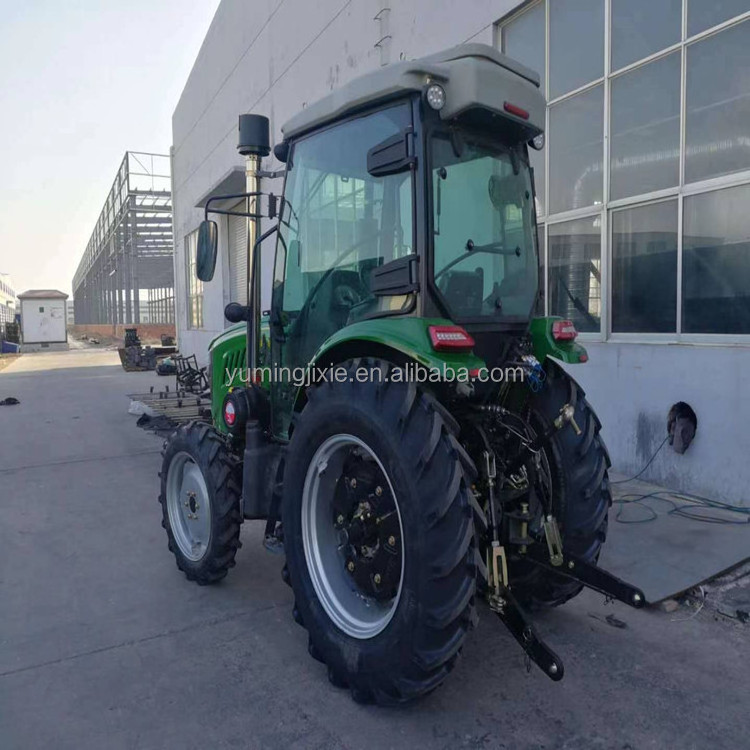 Factory 60hp 90hp 100hp 4x4 small tractors mini tractors with front end loader backhoe