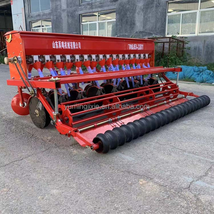 Tractor Mounted Farm Seed Planter 6 9 12 14 16 18 20 24 Rows Wheat Dry Rice Alfalfa Grass Fertilizer Seeder