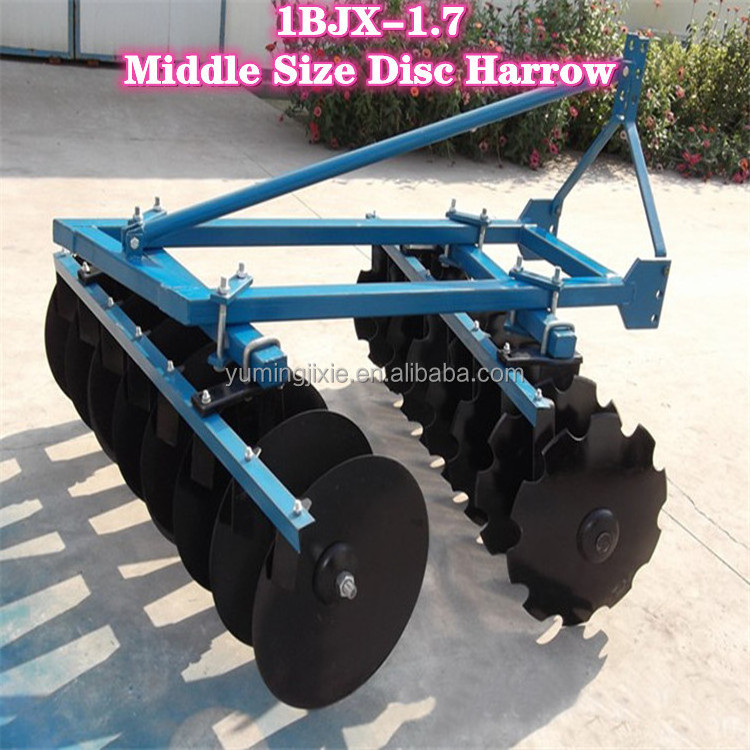 High Performance Farm Cultivators Small Tractor Disc Harrow 4ft Disc Harrow Disk Harrow For Agriculture