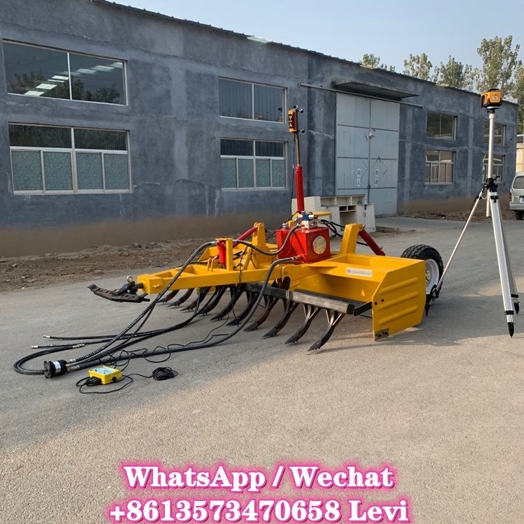 Agricultural Land Grader Machine Tractor Traction Laser Land Leveler For Sale