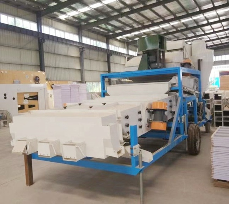 Buckwheat Oat Wheat Paddy Seed Cleaning Machine Mobile Combine Sesame Seed Cleaner