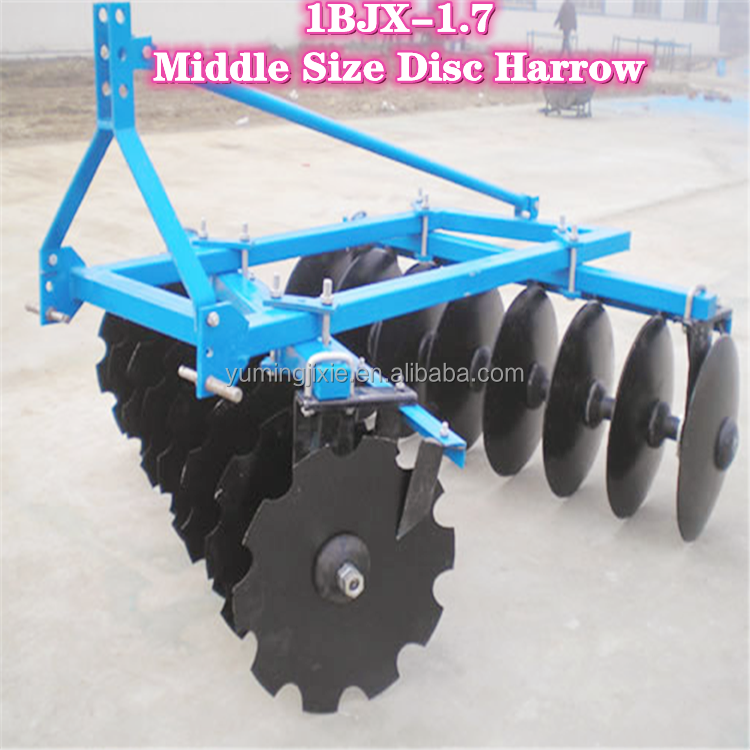 High Performance Farm Cultivators Small Tractor Disc Harrow 4ft Disc Harrow Disk Harrow For Agriculture