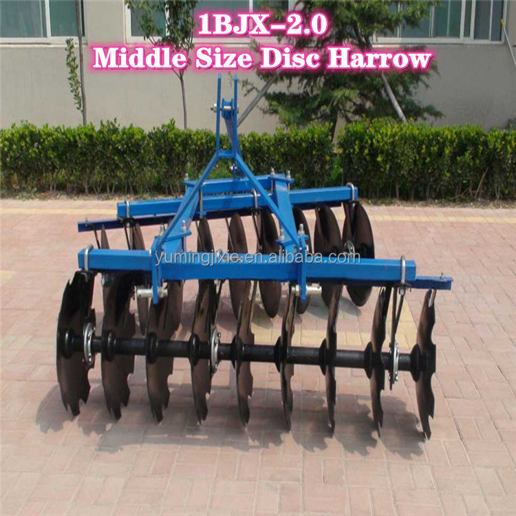 High Performance Farm Cultivators Small Tractor Disc Harrow 4ft Disc Harrow Disk Harrow For Agriculture