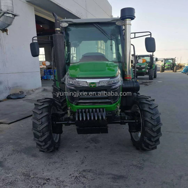 Factory 60hp 90hp 100hp 4x4 small tractors mini tractors with front end loader backhoe