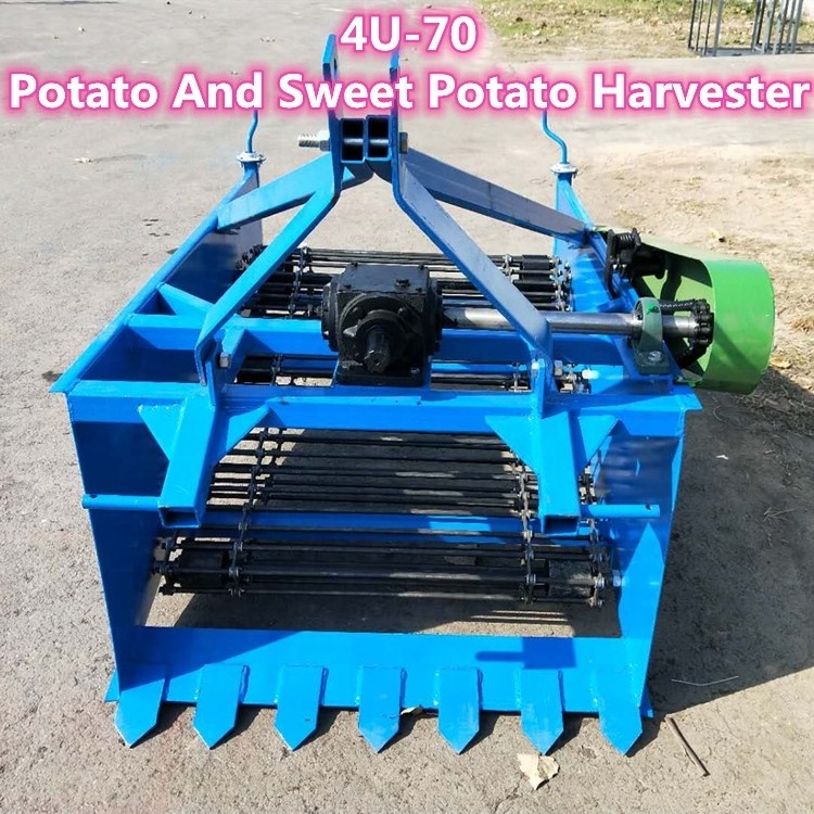 Taro Agricultural Tractor PTO Drive Herb Digger Harvester Machine on Sale Potato Harvesting Machine Price Sweet Mini Harvester