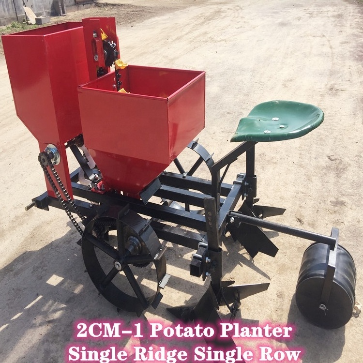 Hot Selling Farm Planting Machine Garlic Planter One Row Potato Seeder Machine For Mini Tractor