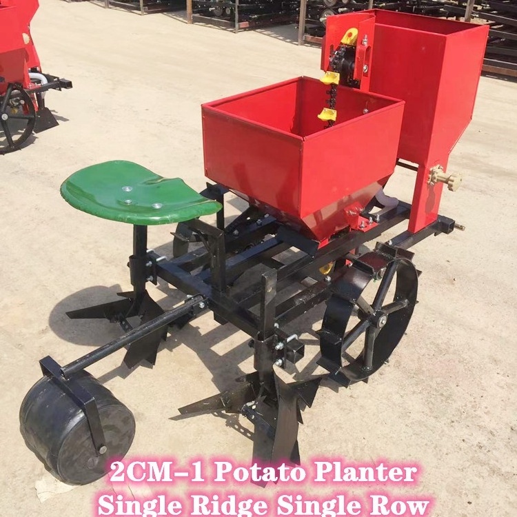 Hot Selling Farm Planting Machine Garlic Planter One Row Potato Seeder Machine For Mini Tractor