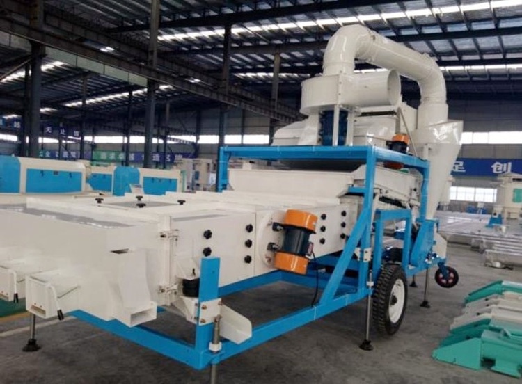 Buckwheat Oat Wheat Paddy Seed Cleaning Machine Mobile Combine Sesame Seed Cleaner