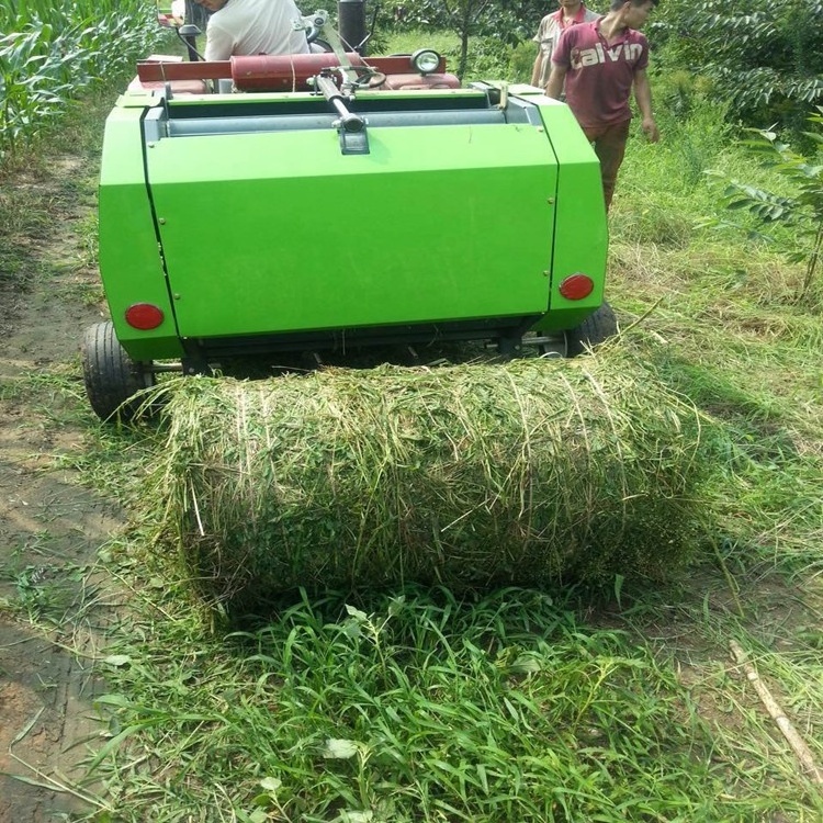 China Hot sale  farming used mini round hay baler machine   Agri  mini Hay baler for tractor