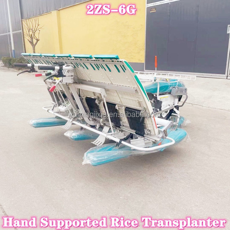 4 6 Rows manual paddy planting machine rice transplanter machine