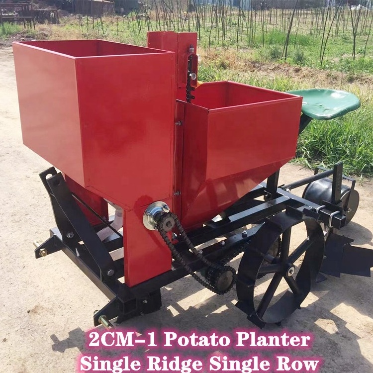 Hot Selling Farm Planting Machine Garlic Planter One Row Potato Seeder Machine For Mini Tractor