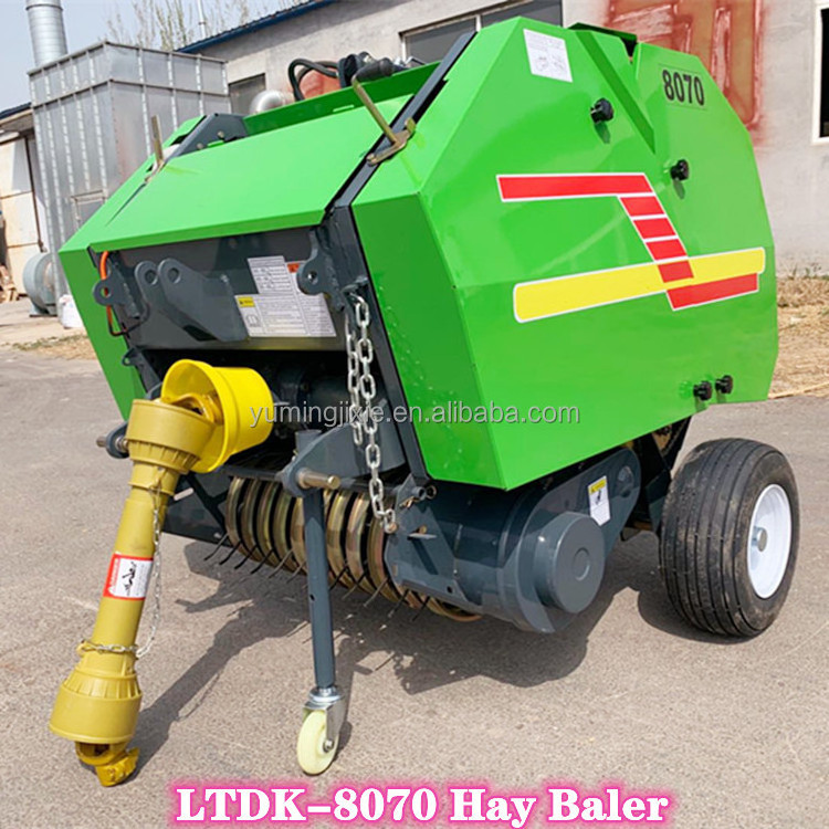 Multipurpose Hay And Straw Baling Machine Tractor Mini Hay Baler Machine Grass Round Baler