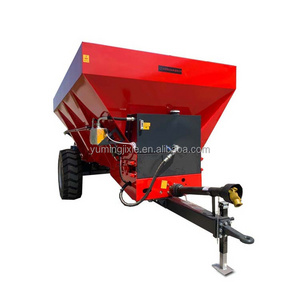 Tractor PTO Farmyard Manure Spreading Equipment High Efficiency Chicken Duck Animal Manure Spreader