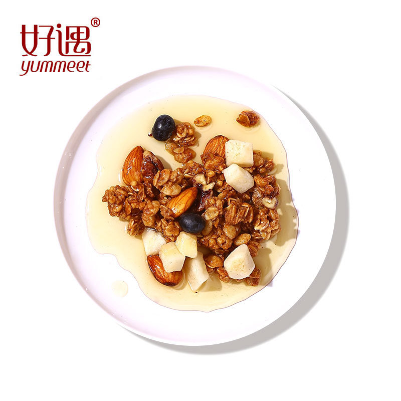 Yummeet Chinese cereals bulk oatmeal nut baked Instant diet cereal oatmeal granola