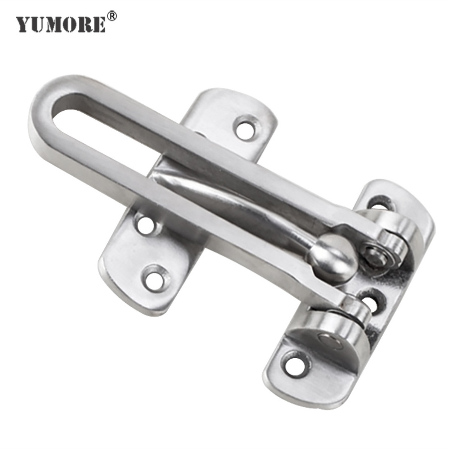 304 Stainless Steel Heavy Duty Anti-theft Metal Sliding Hotel Door Guard Office Door Security Lock