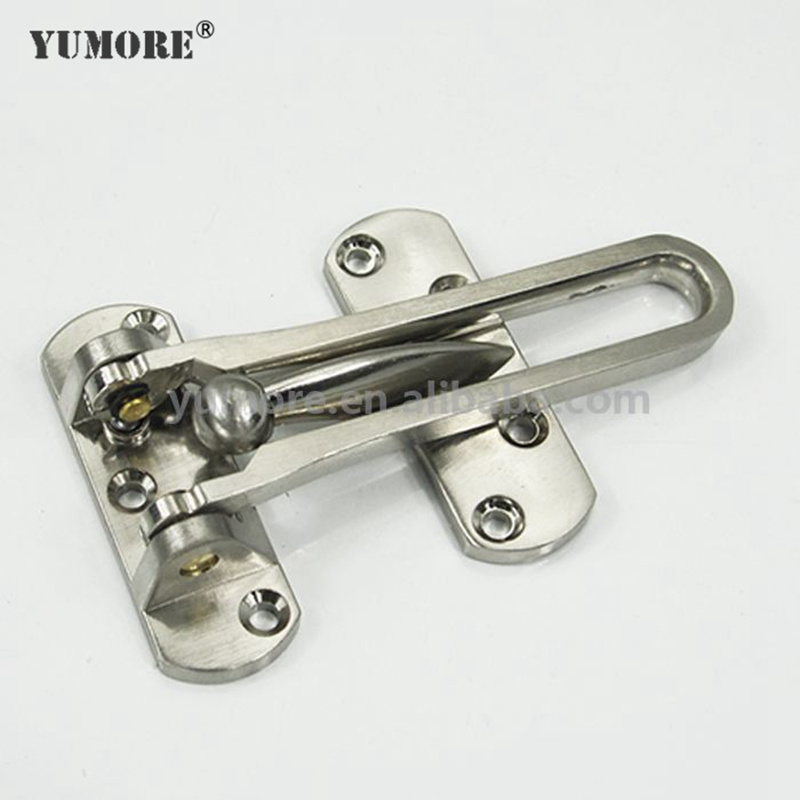 304 Stainless Steel Heavy Duty Anti-theft Metal Sliding Hotel Door Guard Office Door Security Lock