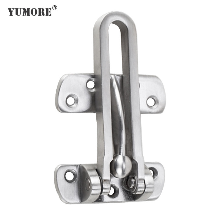 304 Stainless Steel Heavy Duty Anti-theft Metal Sliding Hotel Door Guard Office Door Security Lock