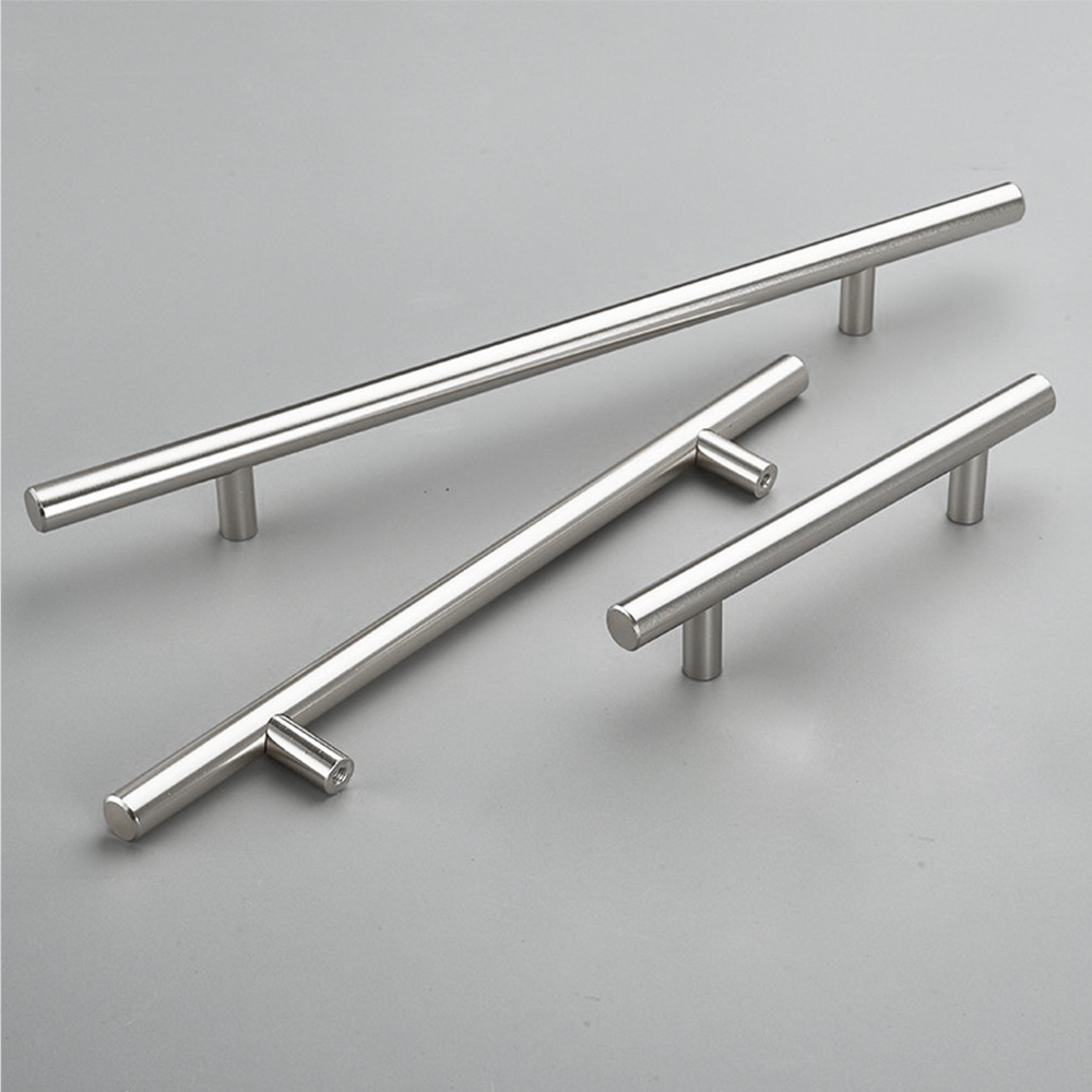 Stainless steel furniture push and pull plate door handle