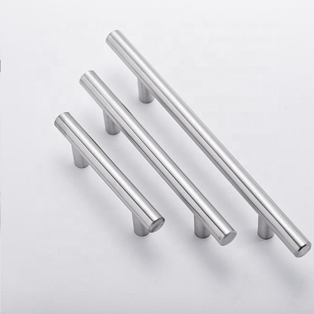 Stainless steel furniture push and pull plate door handle