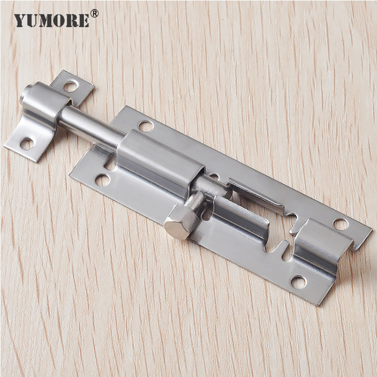 Factory stainless steel slide bolts for french doors double side sliding glass door lock