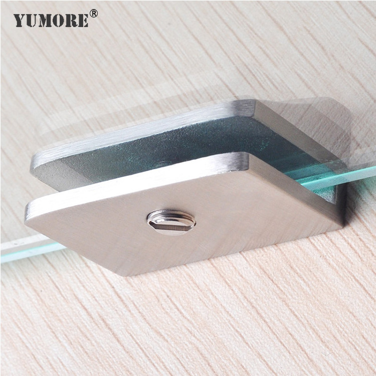 Strong-hardware corner door connect clamp glass brass adjustable glass to glass clamp