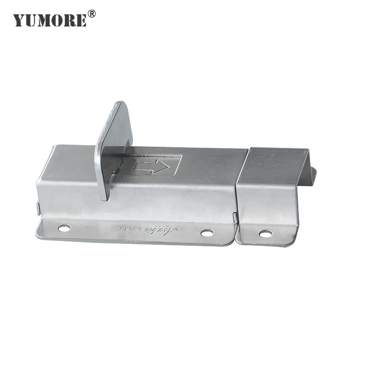 Commercial dead slide surface garage door track bolts and latches heavy duty entrance door lock