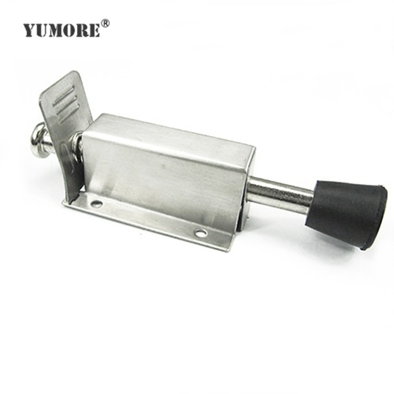 Modern unique extended extra long kickdown tall spring metal door stop door slamming stopper