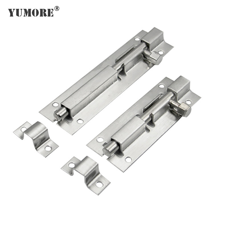 Stainless steel security small large slide flush surface polished chrome brass door barrel bolt