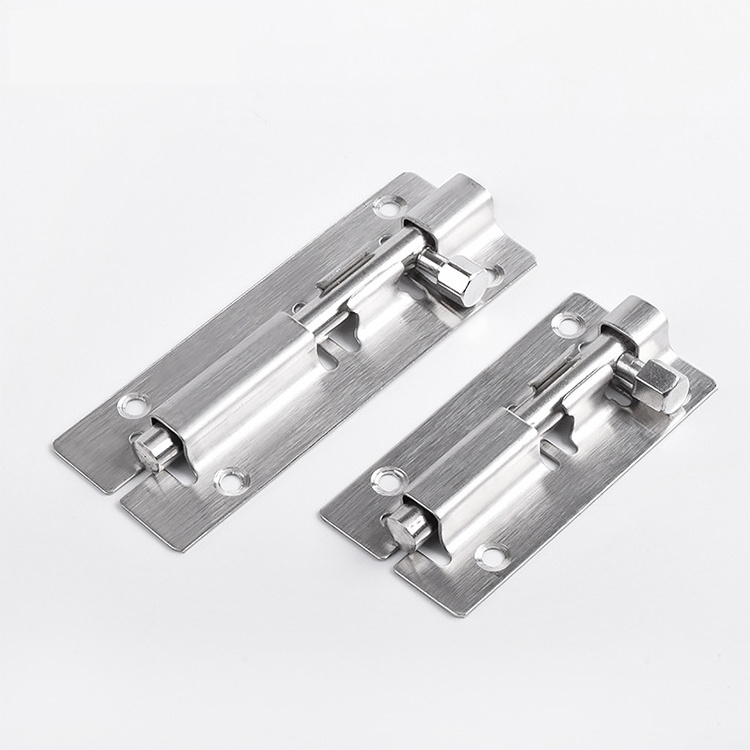 Stainless steel security small large slide flush surface polished chrome brass door barrel bolt